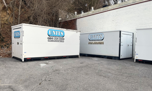 UNITS of Asheville Portable storage containers.
