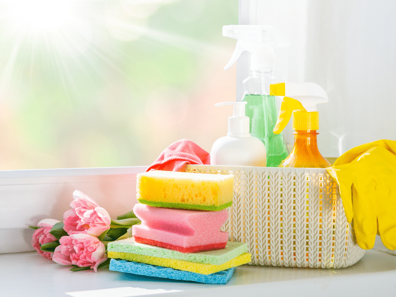 spring cleaning tips before moving into new home