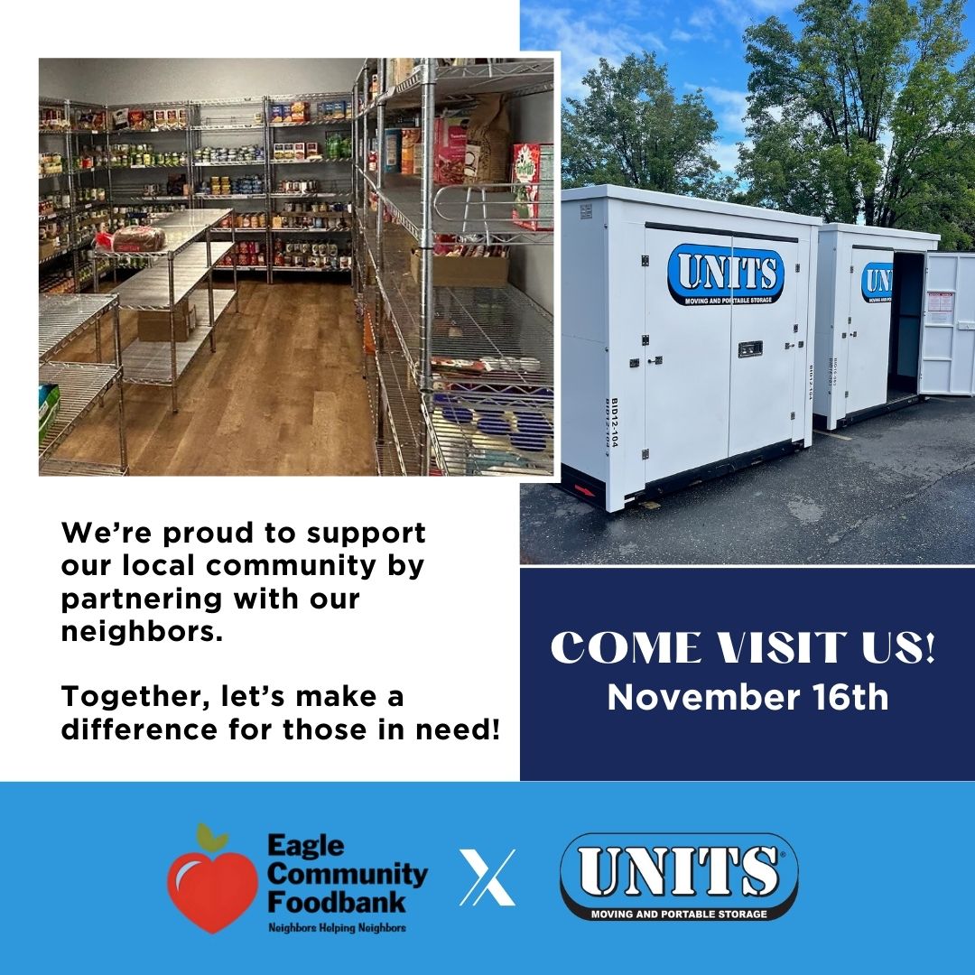 UNITS of Boise Supports Eagle Community Food Bank With Storage Container Donation