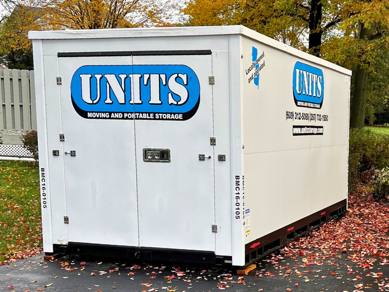fall storage with a portable storage container from UNITS of Bucks Mercer