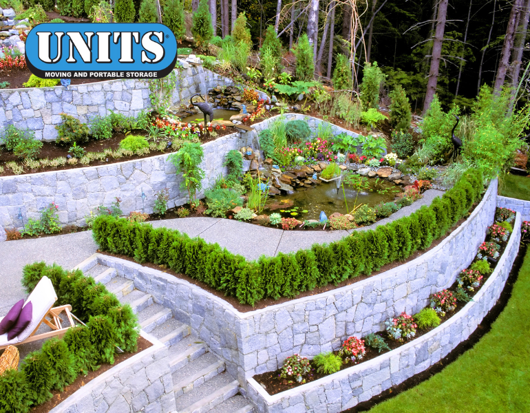 a picture of a landscape and units logo