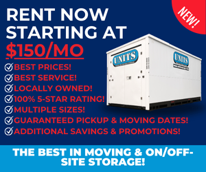 Huge Savings! Rent a portable storage unit with prices starting at $150/mo