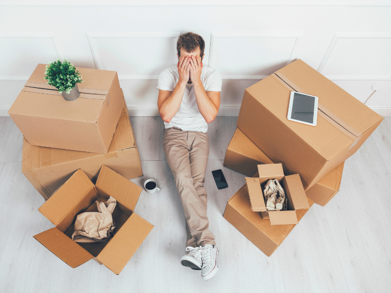 man who is dealing with Moving Mistakes