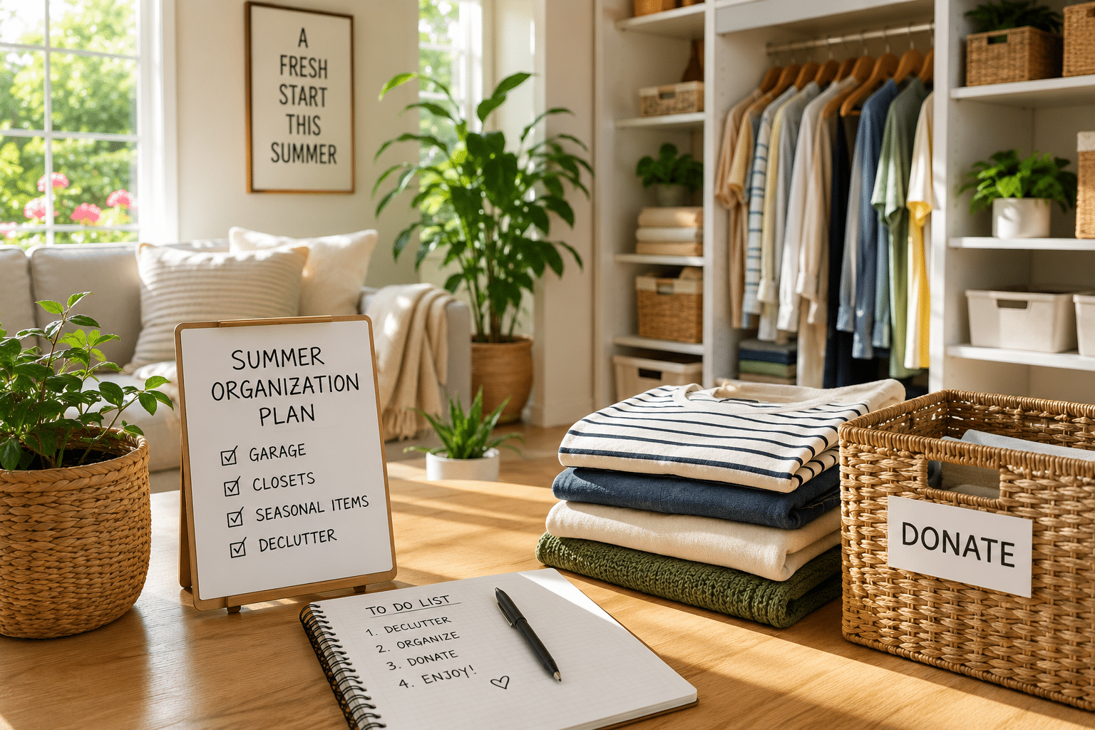 4 Brilliant Summer Home Organization Ideas