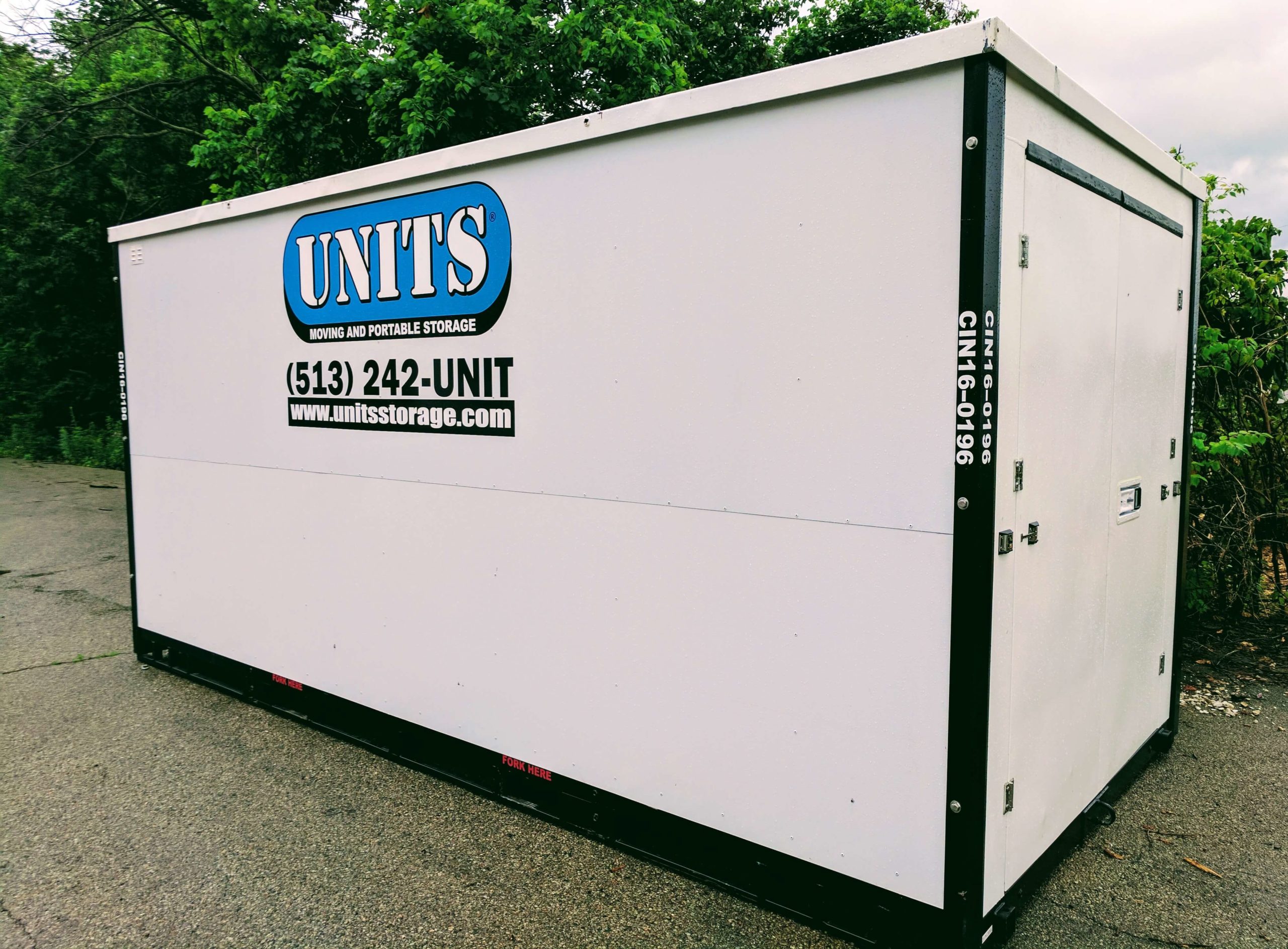 UNITS Moving and Portable Storage of Cincinnati container.
