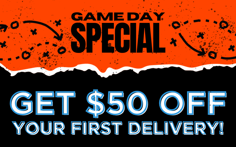 $50 OFF FIRST DELIVERY!