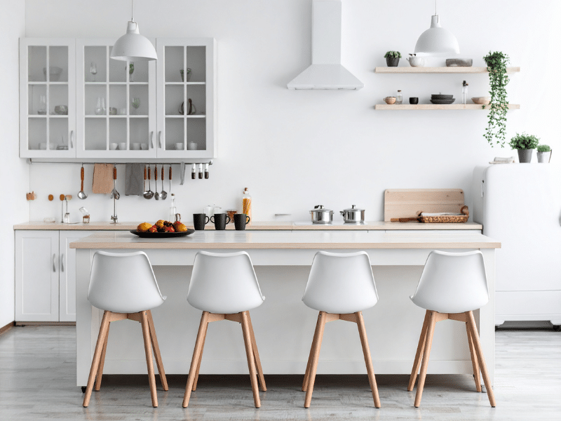 kitchen after home staging for spring sale