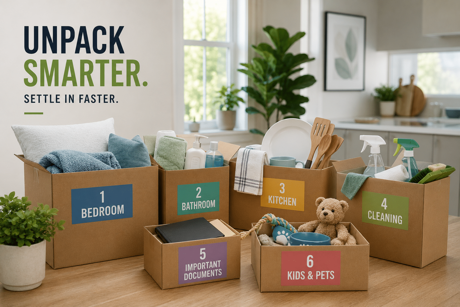 What to Unpack First After Moving: 6 Savvy Items