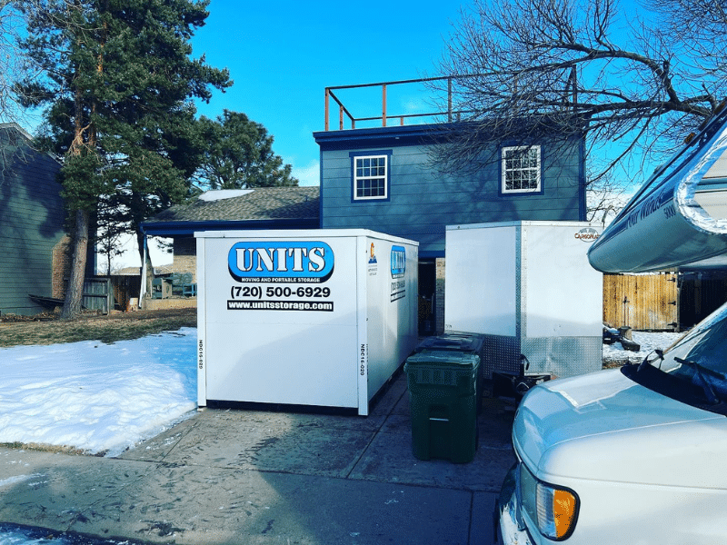 Winter Storage with portable storage from UNITS of Denver