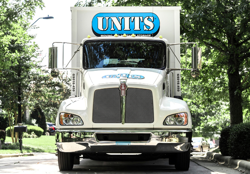 UNITS of Detroit portable storage delivery truck.