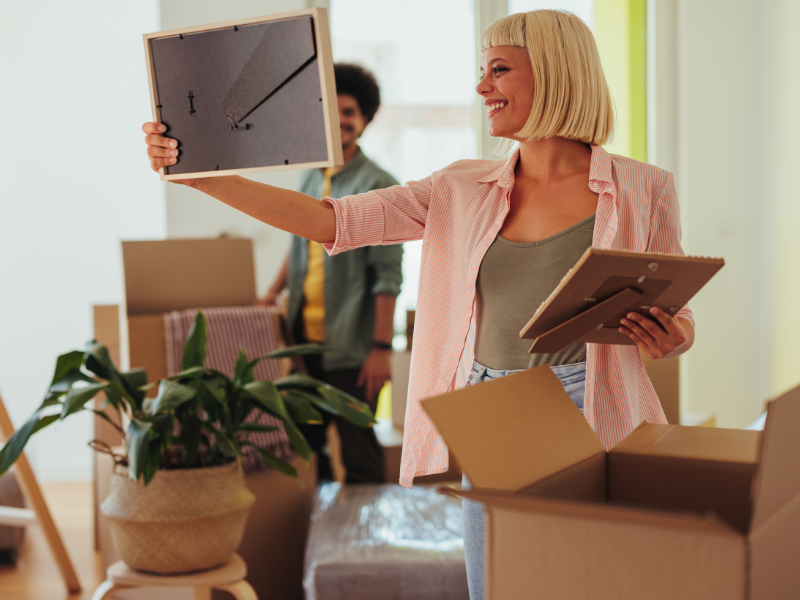 couple Unpacking After a Move