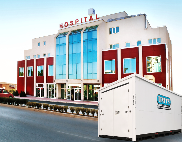portable storage for hospitals and health care facilities in Houston Gulf Coast