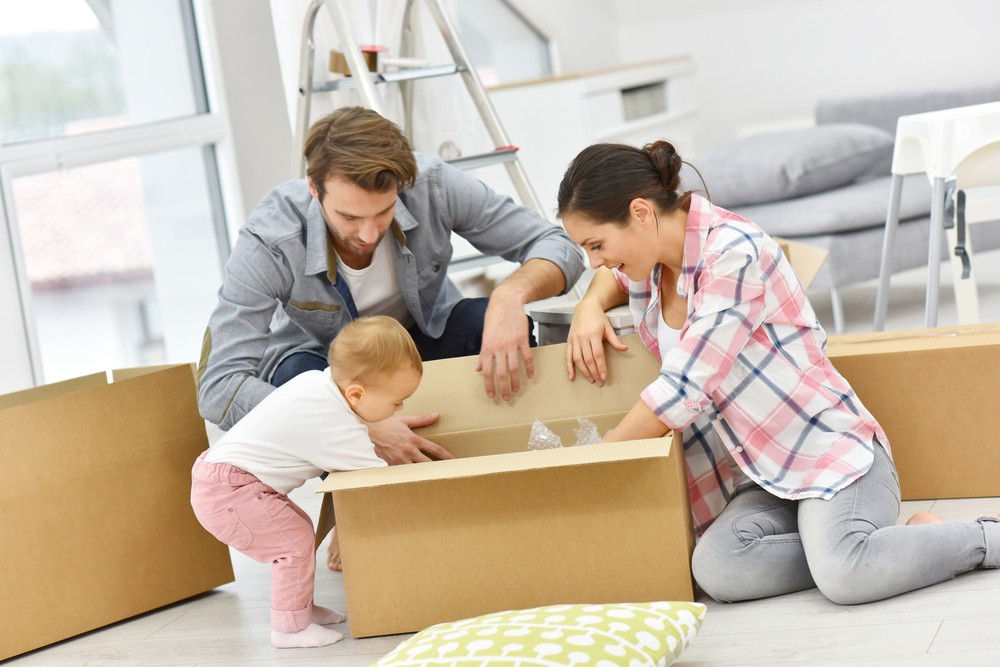 family Moving With a Baby