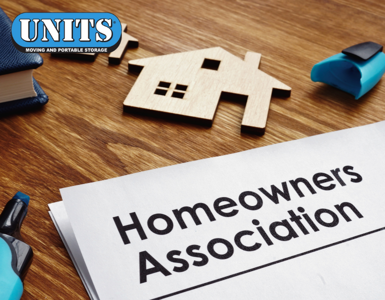 a pic of a doc called homeowners association and units logo