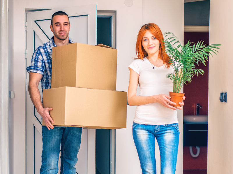 couple Moving Into a New House