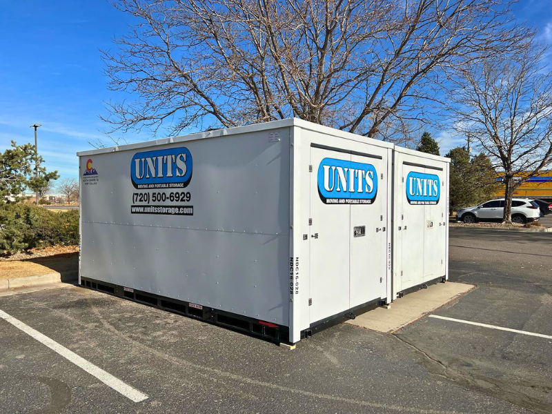2 UNITS North Denver portable storage containers