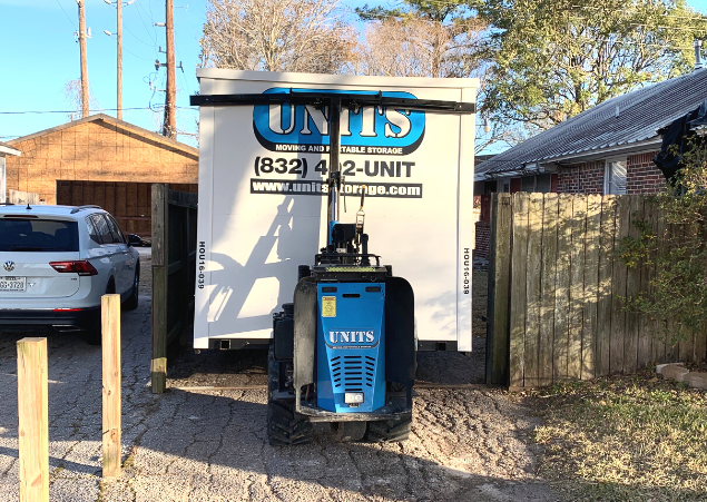 Units of North Houston container fitting into small space