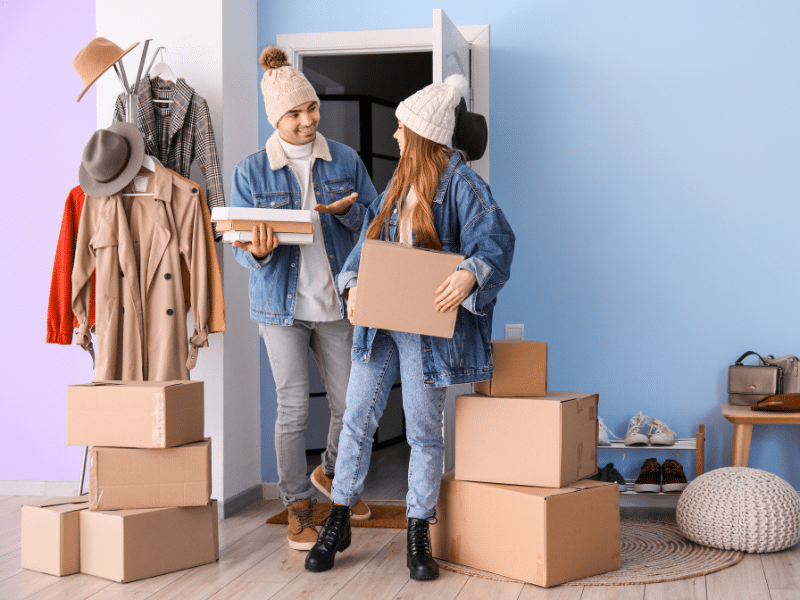 couple during a Winter Move