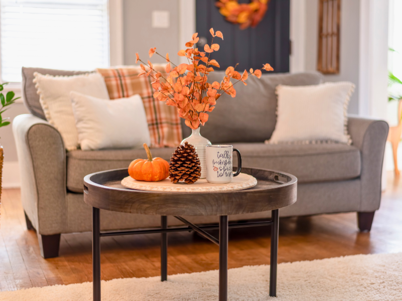 fall home staging for a fall sale
