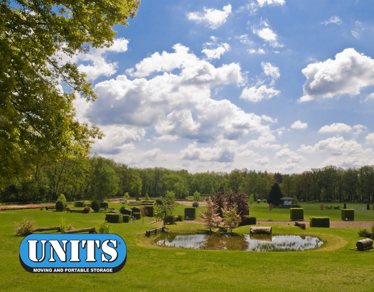 pic of a park and units logo