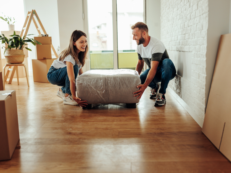 couple Moving Furniture