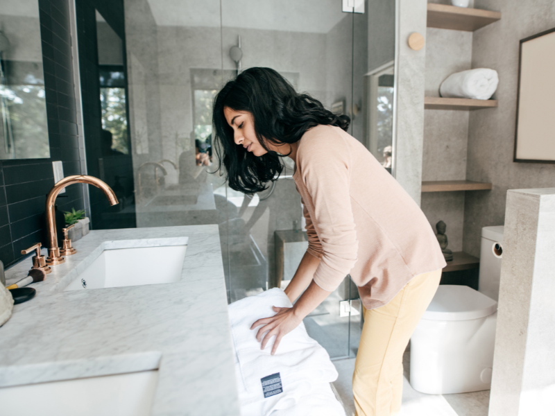 woman showing How to Organize Your Home Before the Holidays