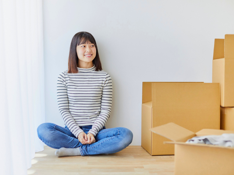 woman enjoying a Stress-Free Move
