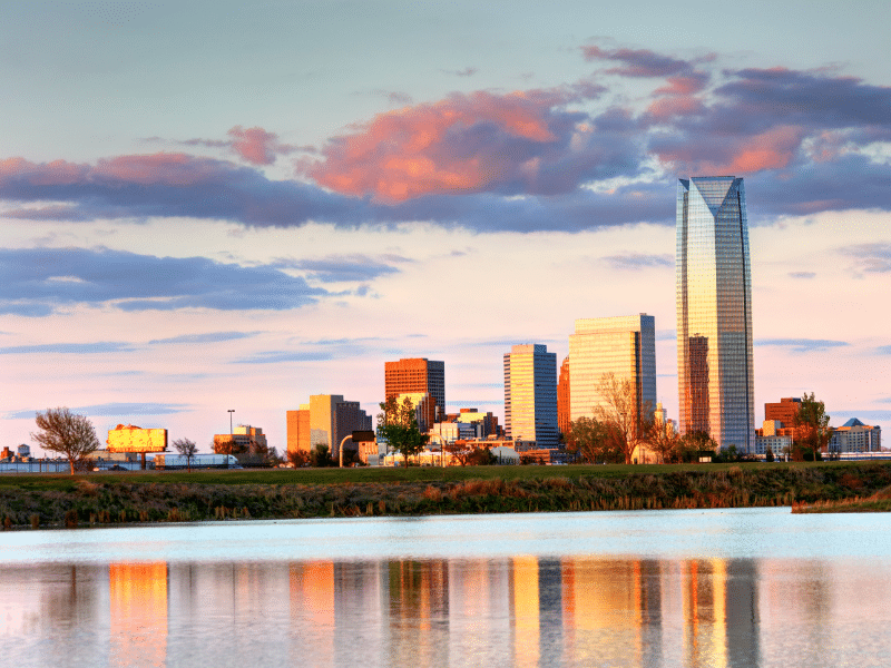 The Oklahoma City skyline.