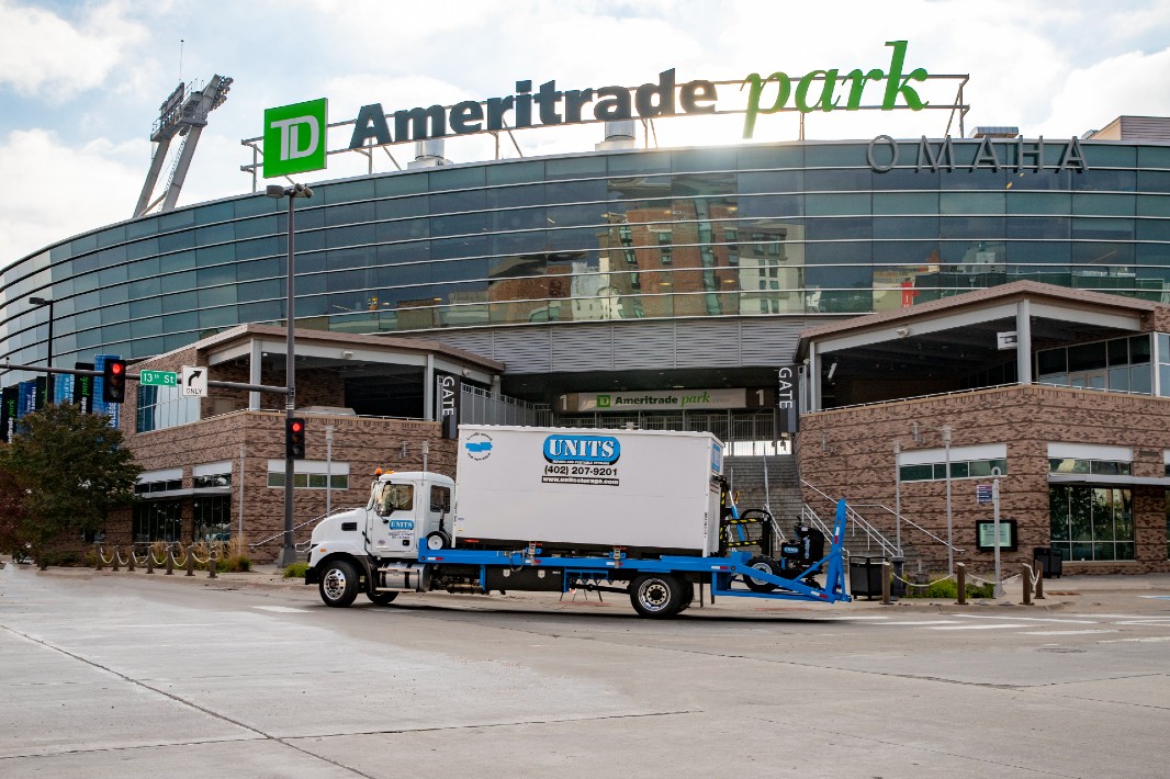 Units of Omaha & Lincoln truck parked outside of ameritrade park