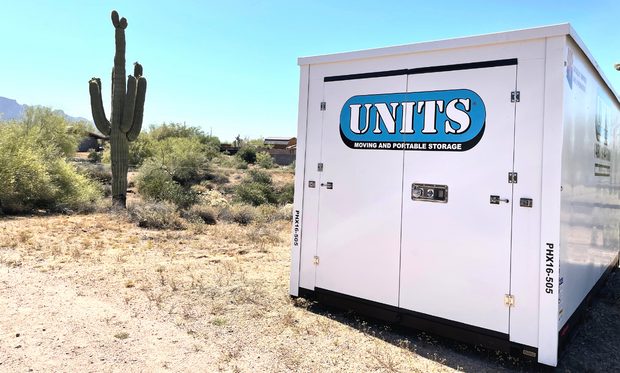 UNITS Moving and Portable Storage of Phoenix container in the desert.