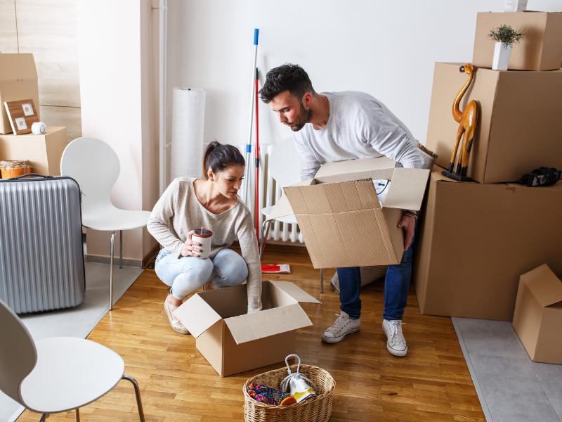 couple preparing for a Long-Distance Move