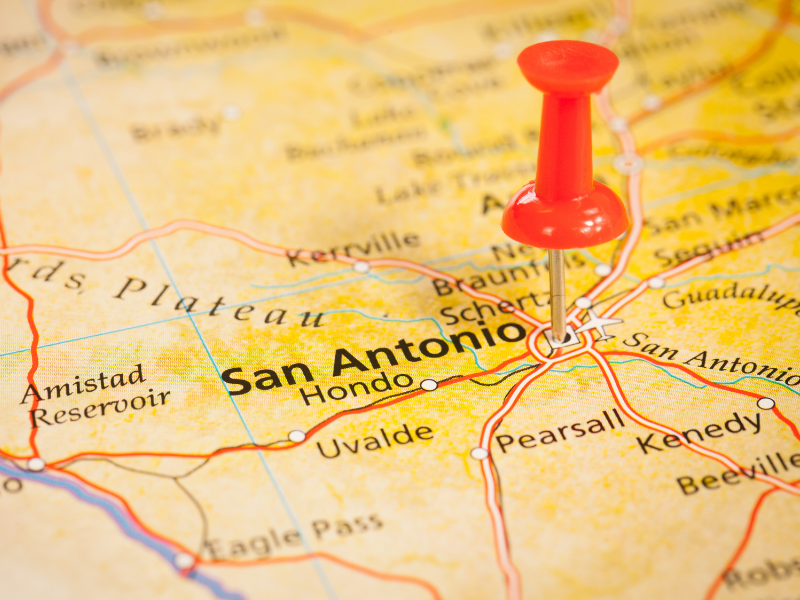 Map of Neighborhoods in San Antonio