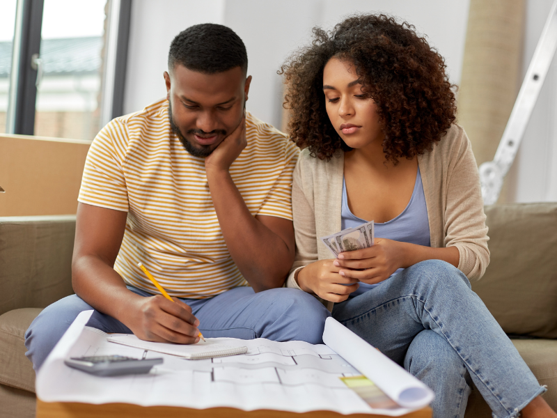 couple determining How to Save Money During Your Move