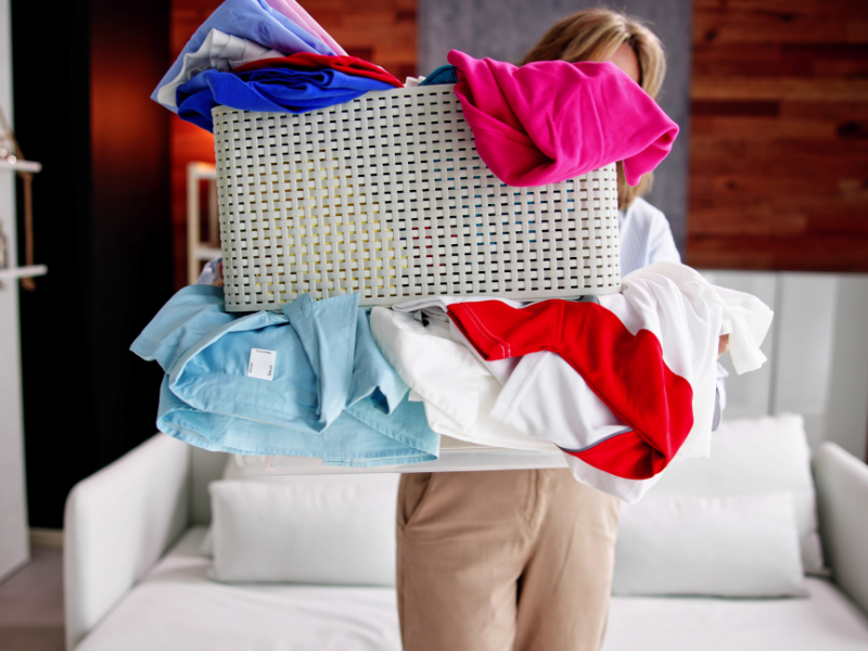 woman about to Declutter Before a Move