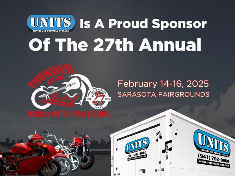 UNITS® Moving and Portable Storage of Southwest Florida Proudly Sponsors Thunder by the Bay Music & Motorcycle Festival