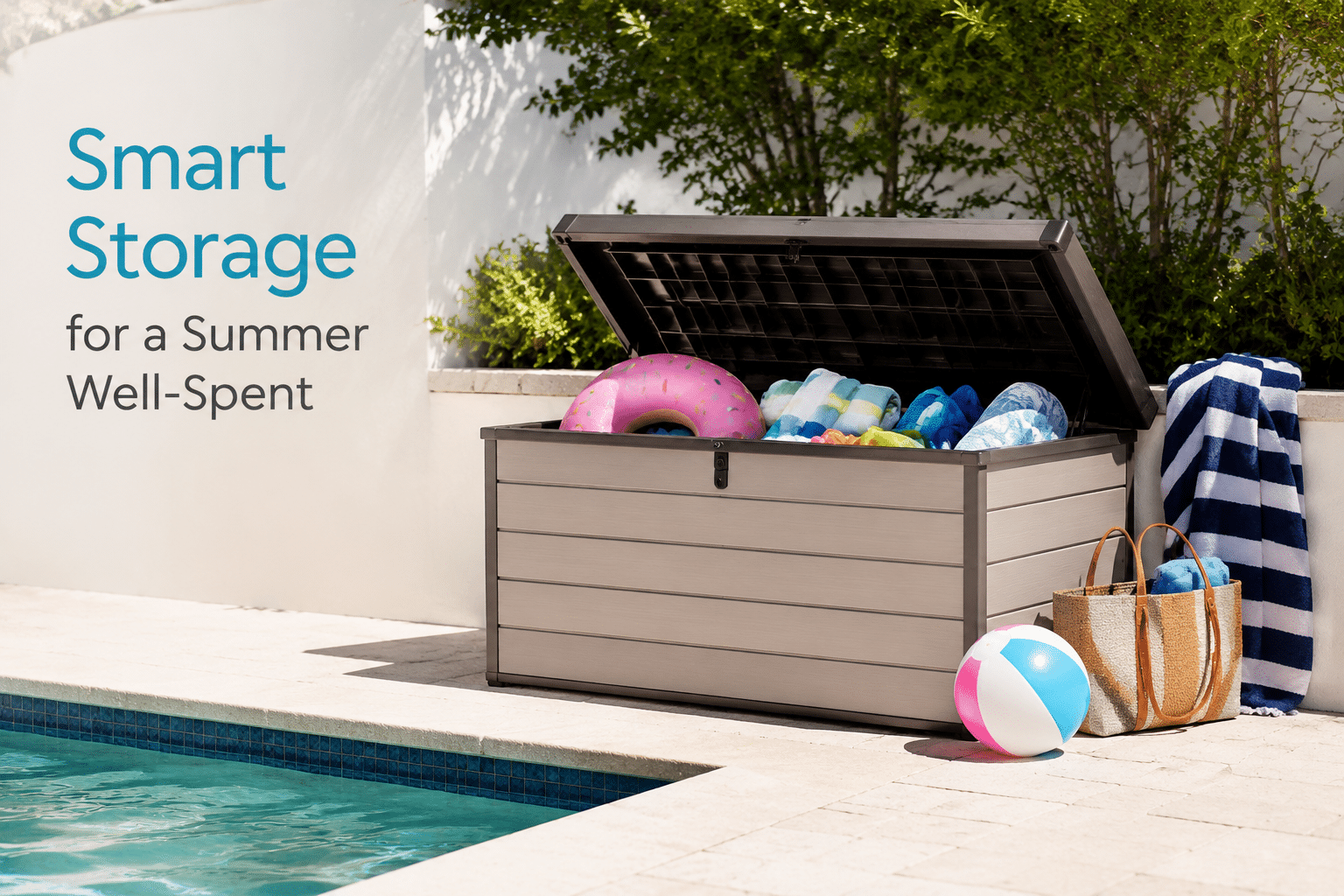 Essential Poolside Storage Trends With 8 Summer Space Fixes