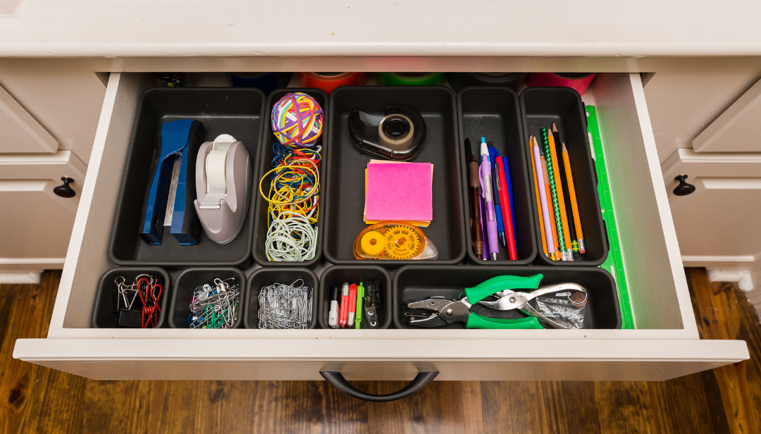 Ditch the Junk Drawer With These Home Office Organizing Tips