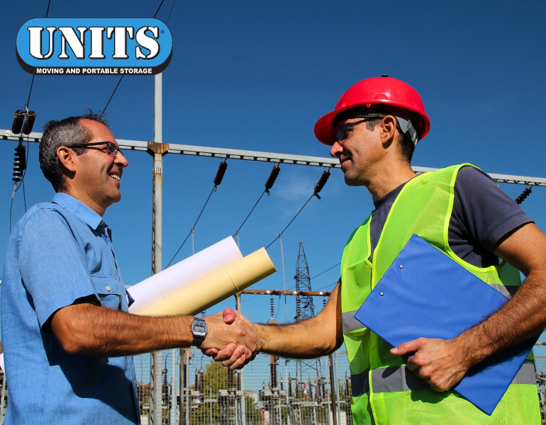 a pic of electrical men and units logo