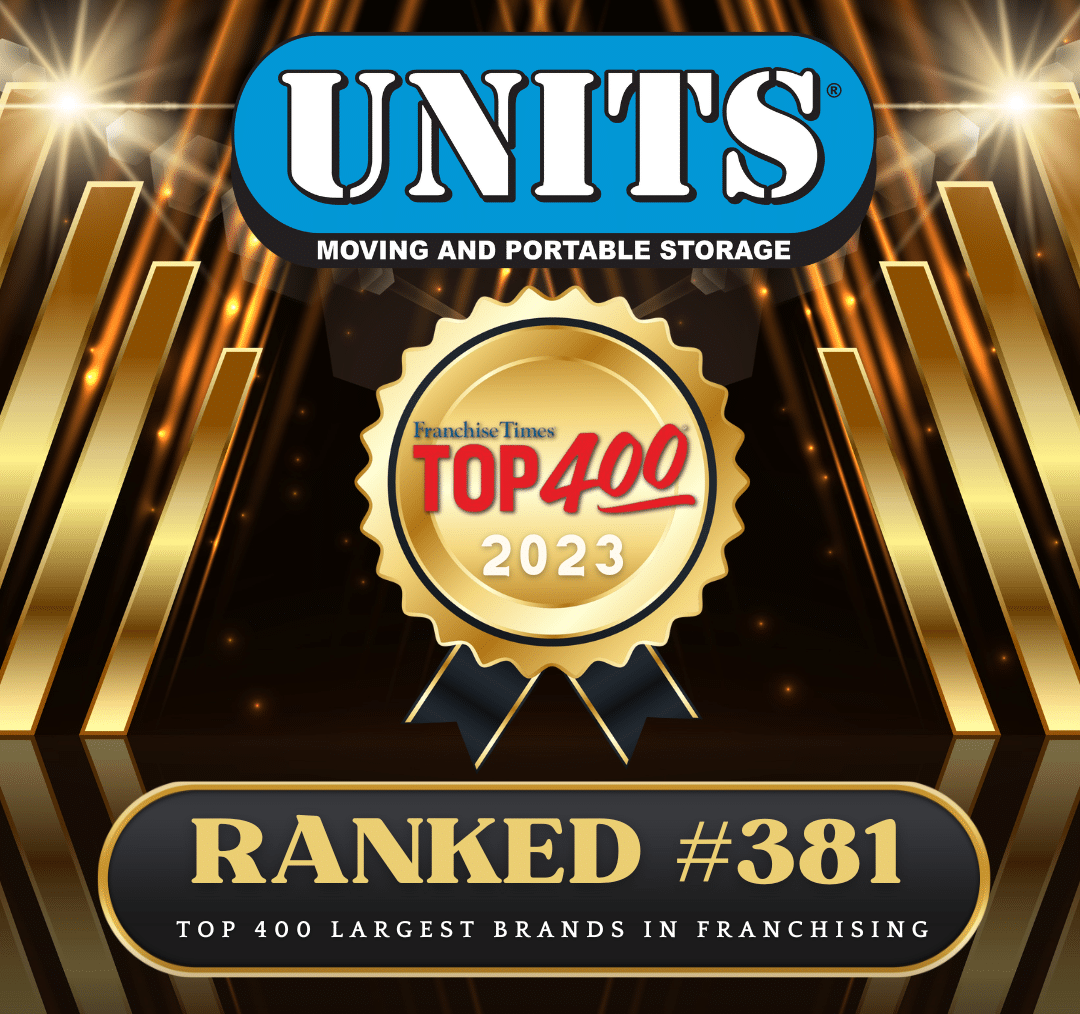 UNITS Moving and Portable Storage Franchise Times Top 400 Ranking