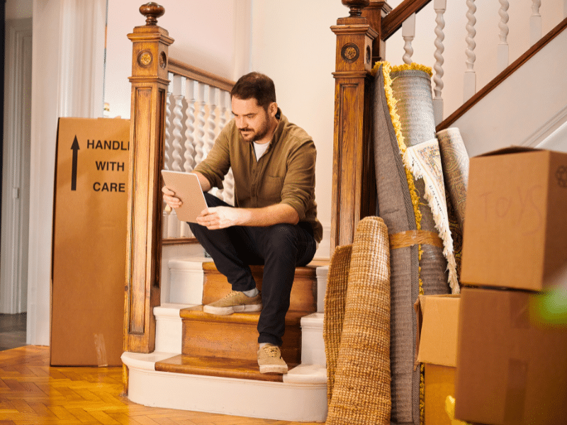 man thinking about the moving Questions to Ask Before Your Next Move