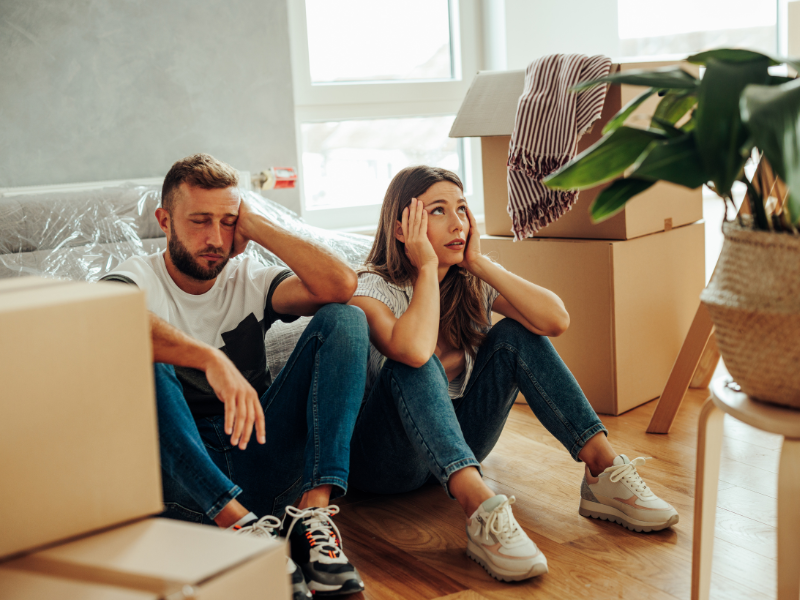 couple dealing with Moving Challenges